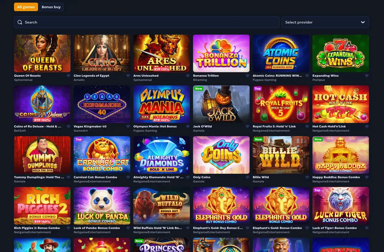 Flagman Casino Mobile App Spielübersicht auf dem Smartphone
